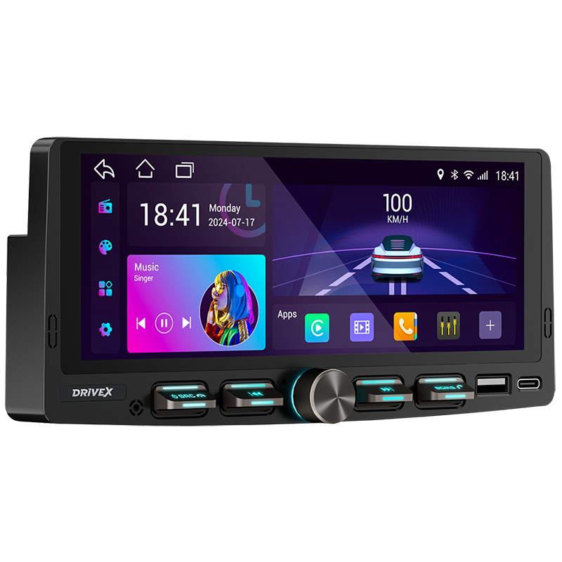 AND-7500 1-Din 7" 4xCores 2/32GB 4x45W Android 10.0